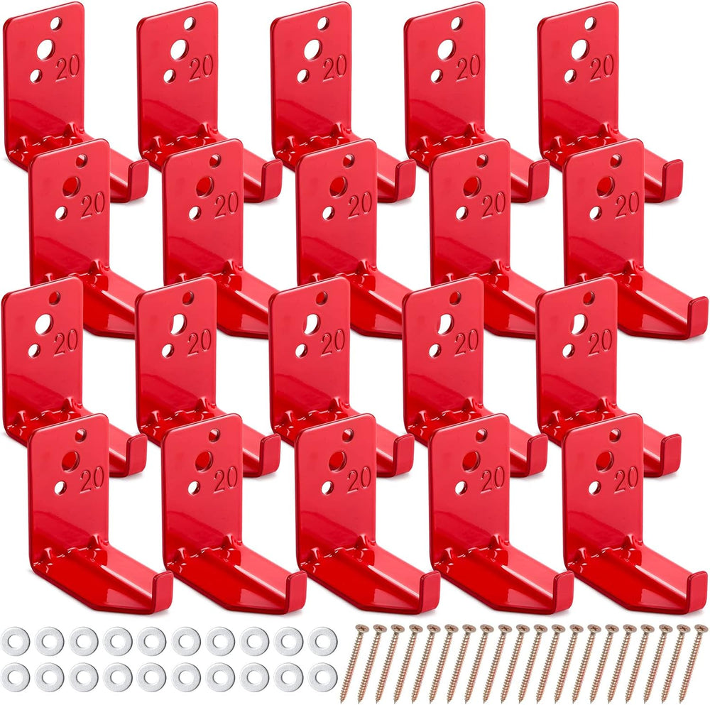 Queekay 20 Pack Fire Extinguisher Wall Mount Bracket 5-40 Lb,Novelty Style