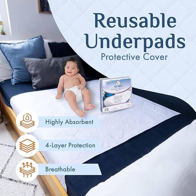 Washable Incontinence Bed Pad 36x72 – Soft, Absorbent & Waterproof Mattress - Image 9