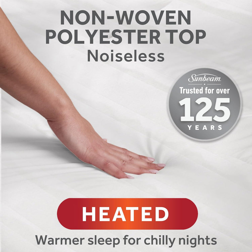 Sunbeam Restful Memory Heated Mattress Pad, Twin 39 x 75 in