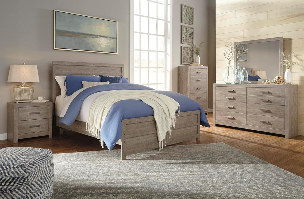 Signature Design by Ashley Culverbach Scandinavian 6 Drawer Dresser, Weathere...