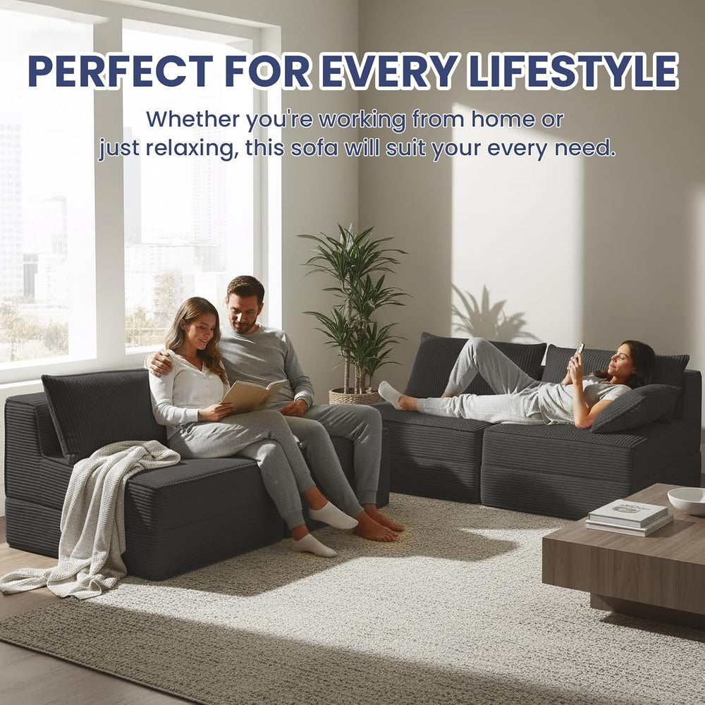 Erament Folding Sofa Bed, 8" Convertible Sleeper Sofa Fold Out Chair Bed...