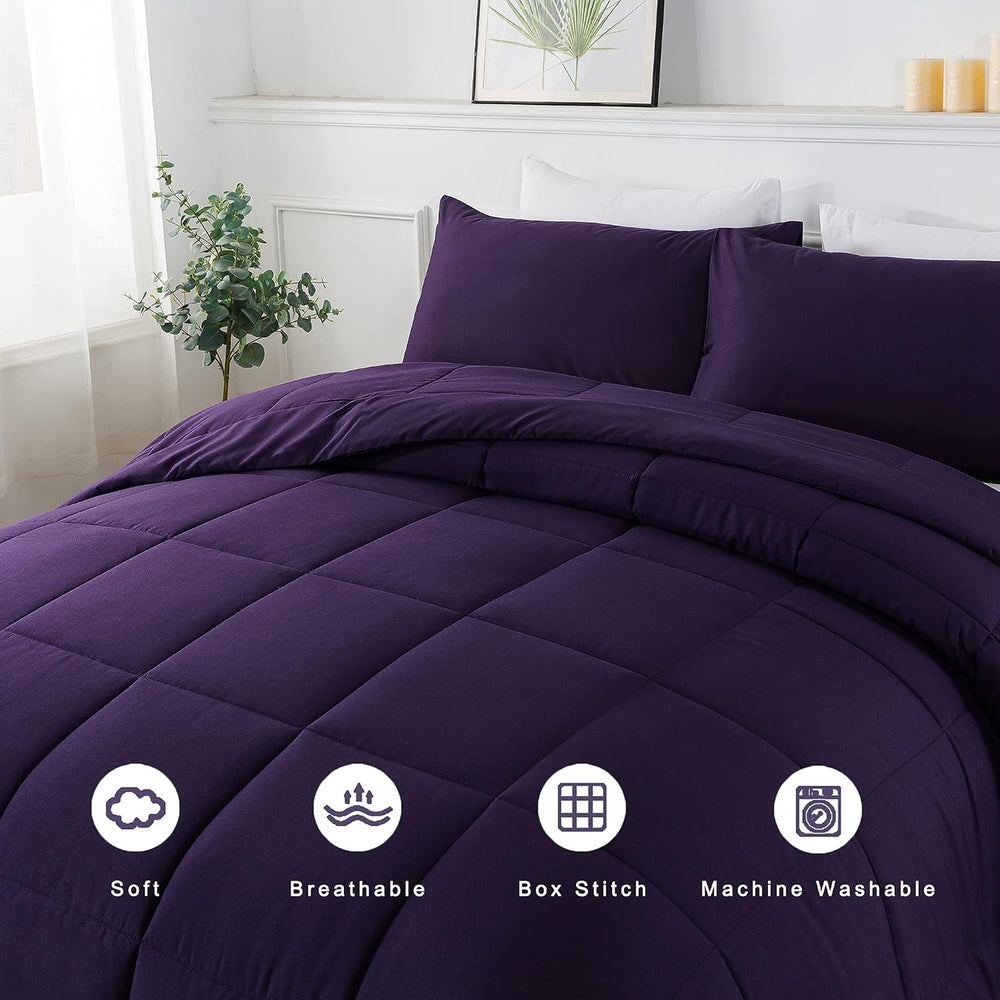 DOWNCOOL King Size Comforter Set -All Season Bedding Comforters Sets with 2 P...