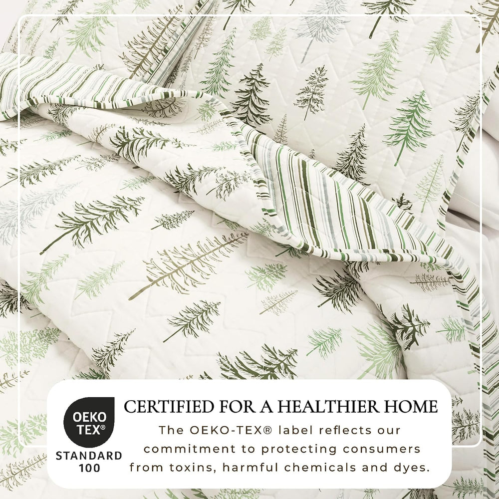 Great Bay Home Lodge Quilt Set - 3-Piece Full/Queen Size Rustic Bedding Set -...