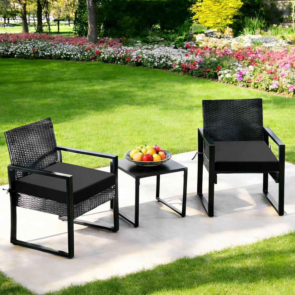 Outdoor Chair Cushions Set of 2, 19x19x3 Inch Waterproof & Fade Resistant...