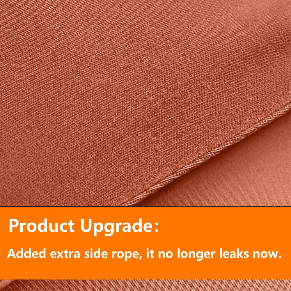 TAIMIT Burnt Orange King Comforter Set - 7 Pieces, Bed in a Bag Bedding Sets ...