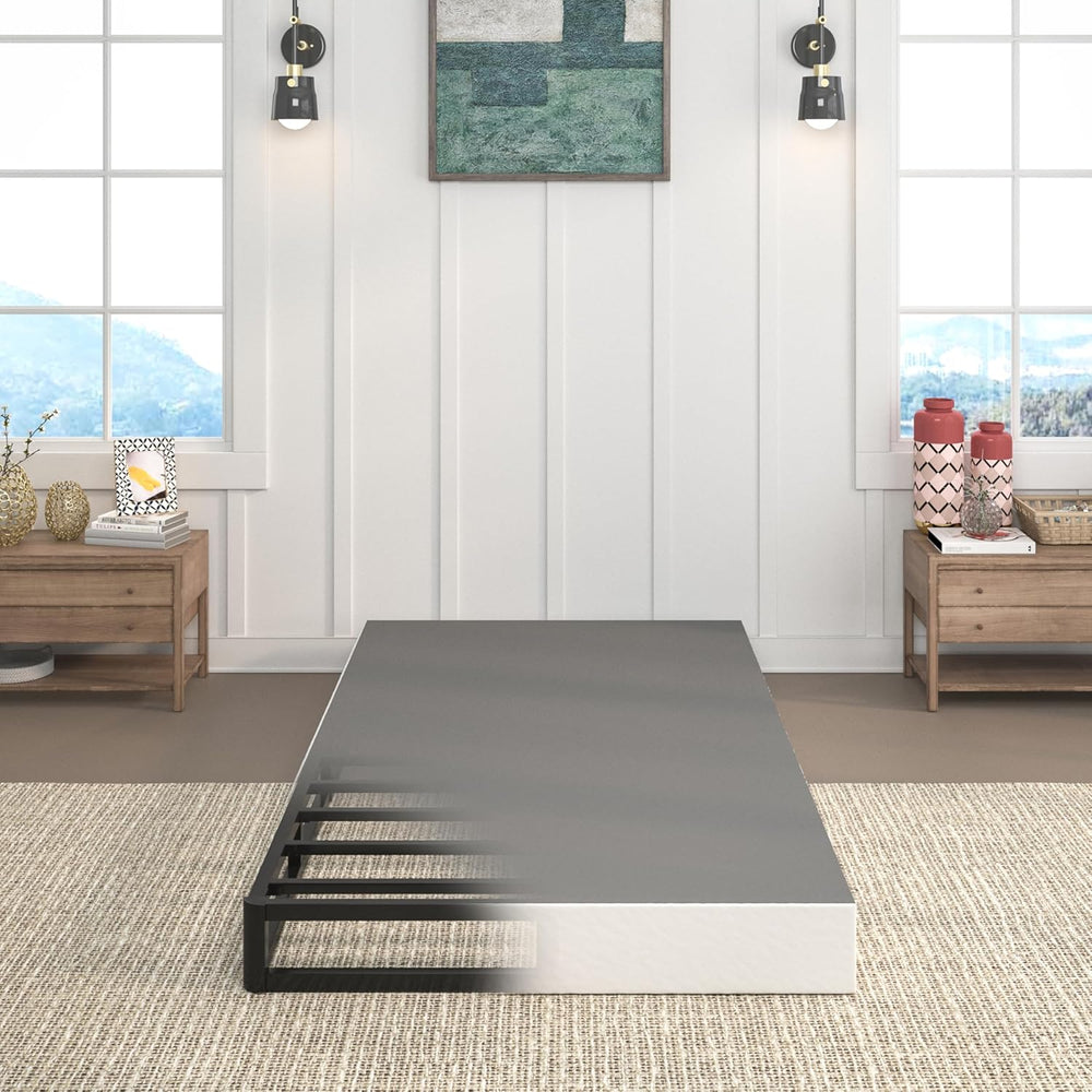 7 Inch Twin Box Spring, Heavy Duty Metal Mattress Foundation, 3000 lbs Capaci...