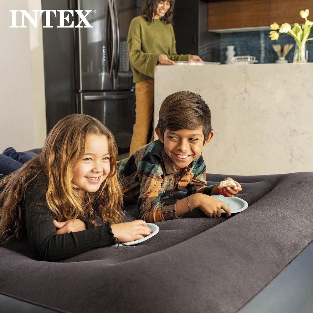 Intex 64123ED Dura-Beam Plus Pillow Rest Air Mattress: Fiber-Tech – Queen Siz...