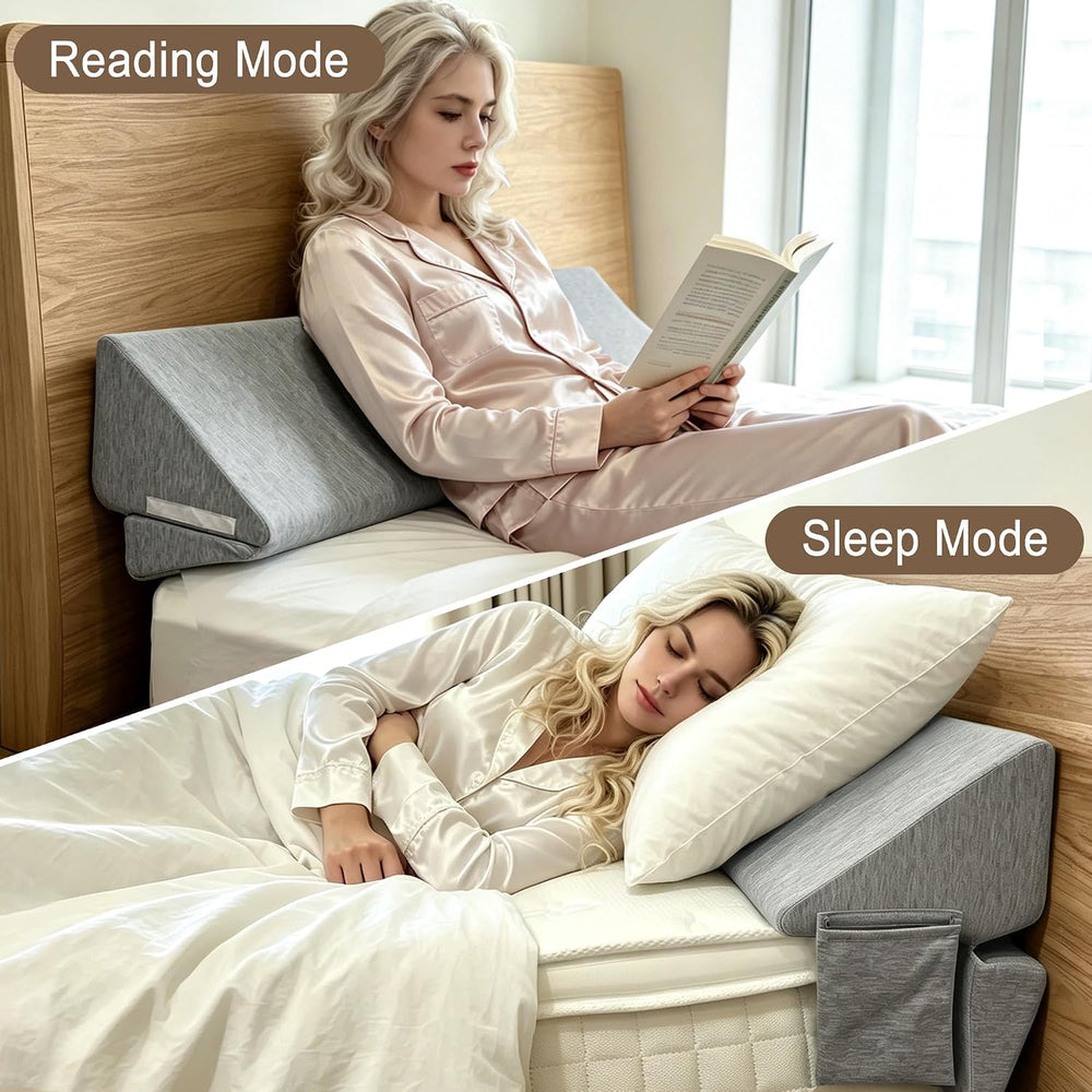 King Size Bed Wedge Gap Filler Mattress Headboard Gap Filler(0-7") with ...