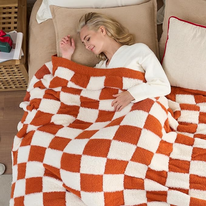 Snuggle Sac Orange Throw Blanket - Image 7