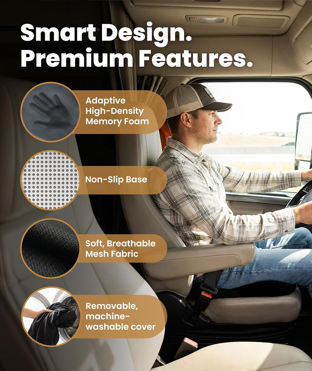 Everlasting Comfort Car Seat Cushion for Driving - Orthopedic Car Cushion for...