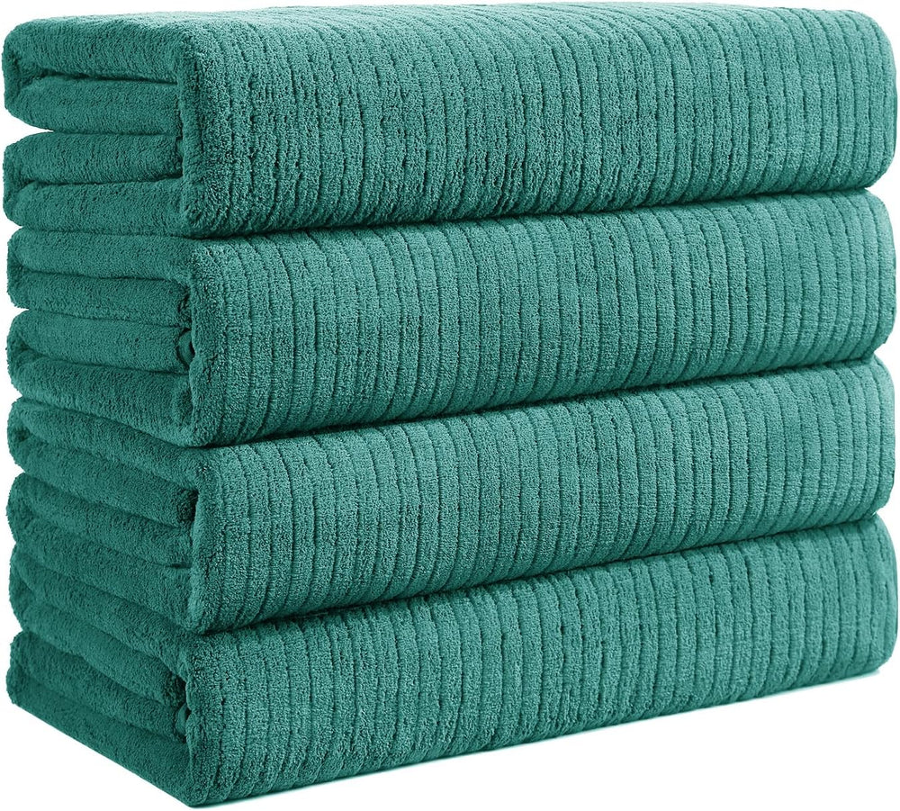 4 Pack Bath Towels Set 35 x 70in Extra Large, Ultra Soft Microfiber