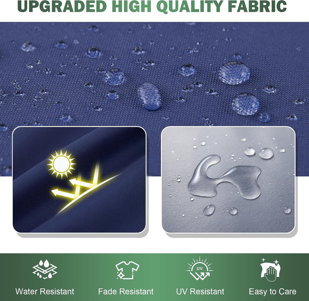 Outdoor Chair Cushions Set of 2, 19x19x3 Inch Waterproof & Fade Resistant...