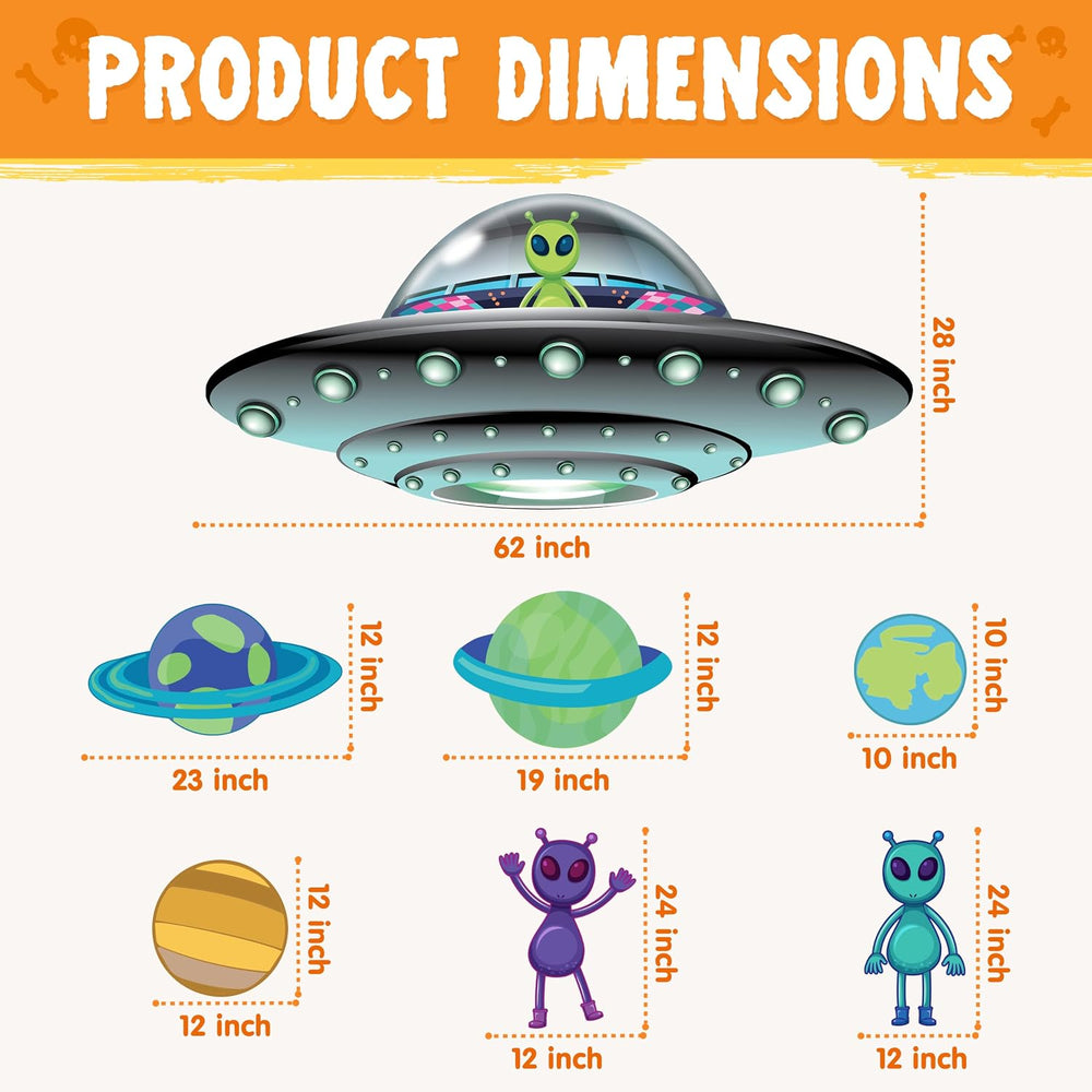 JOYIN Halloween UFO Aliens Trunk Or Treat Car Decorations Kit for SUV Outdoor...