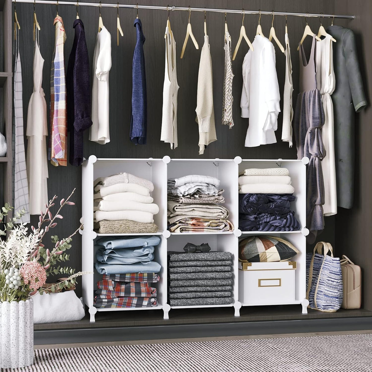 awtatos closet organizers and storage, 6 cube storage, view 9