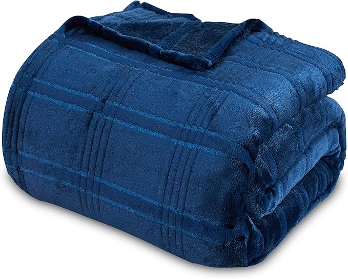 Oversized King Fleece Blanket 120x120 Inches, Seamless Soft Cozy 3D Jacquard - Image 8