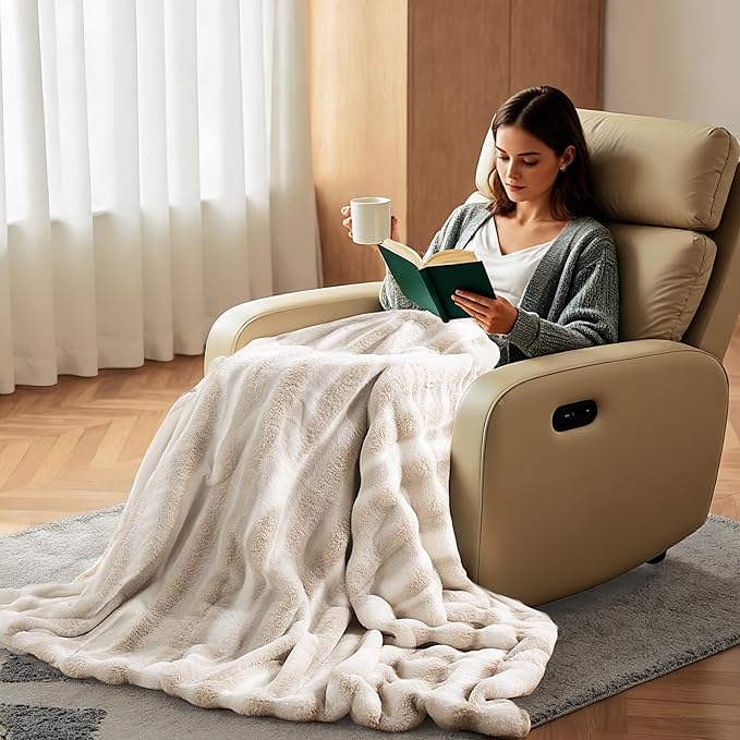 NEXHOME PRO Faux Fur Throw Blanket, Ultra Soft Cozy Warm Fuzzy Fluffy Plush - Image 7