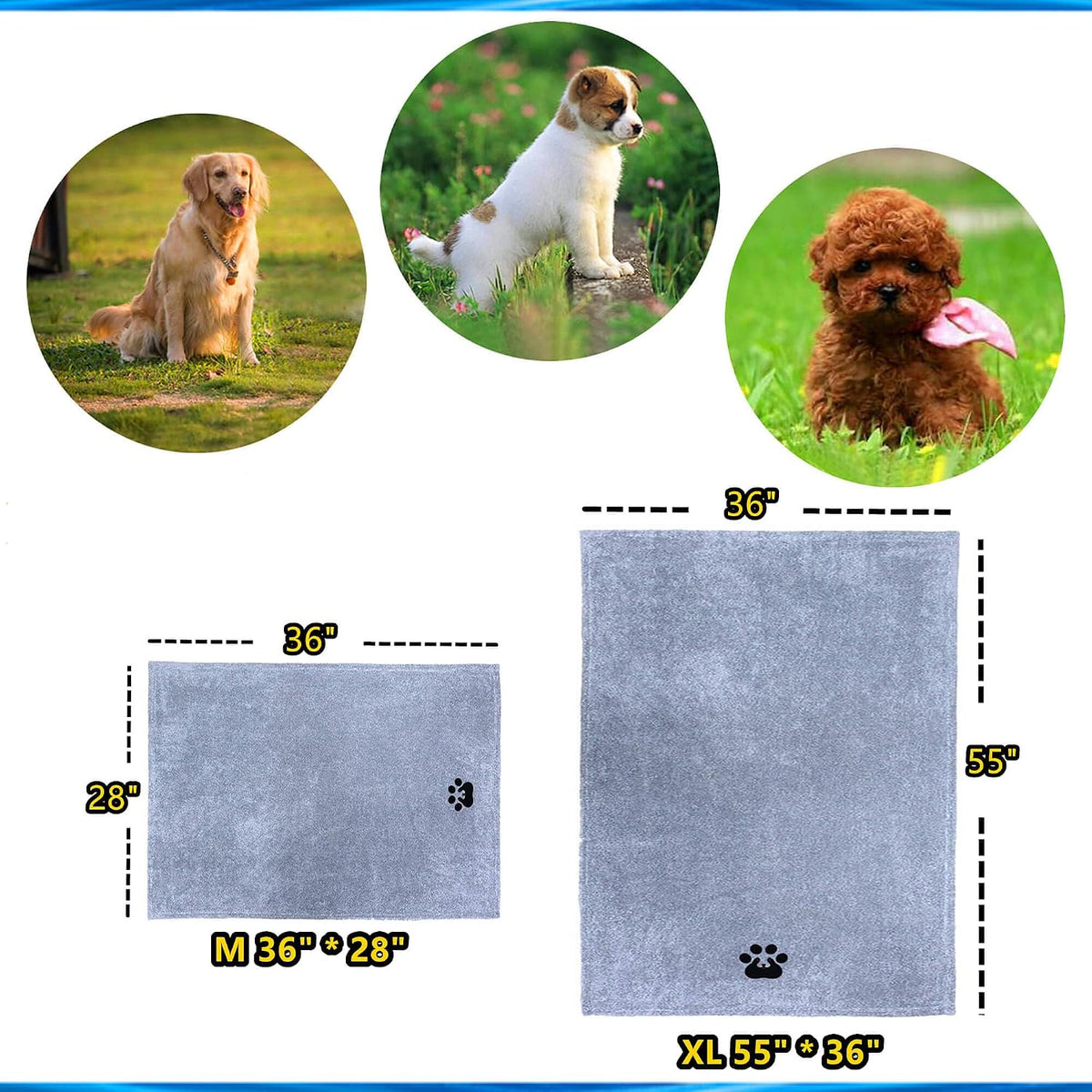 dogvingpk extra large dog towels for drying dogs, view 9
