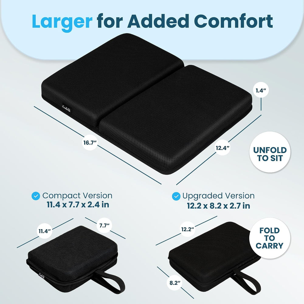 ComfiLife Ergo-Gel + Comfort Foam Airplane Seat Cushion – Travel Seat Cushion...