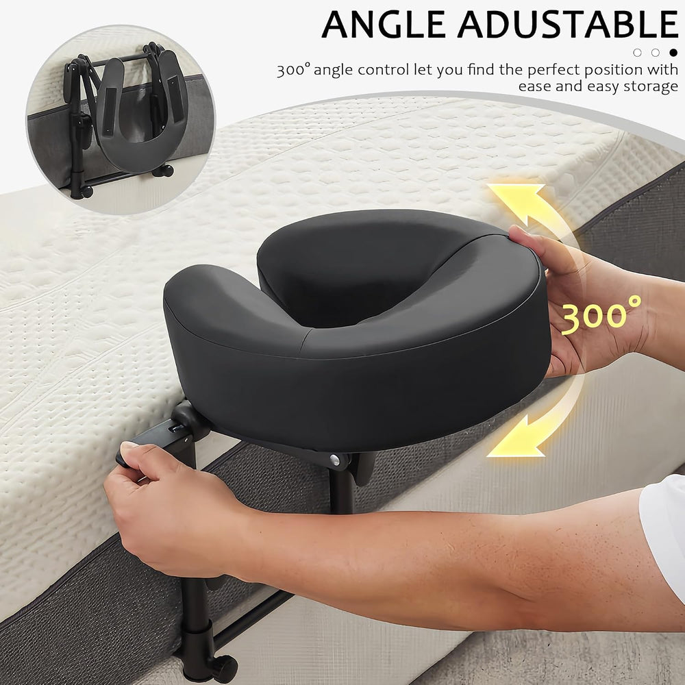 Massage headrest for Bed,Massage Table Face Cradle for Bed(Basic Set)