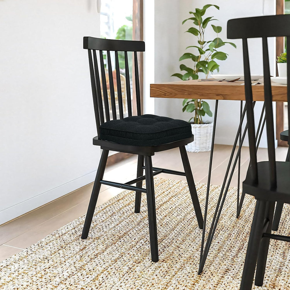 GOFORIT Chair Cushions Set of 2,Tufted Shredded Memory Foam Chair Pads, Non-S...