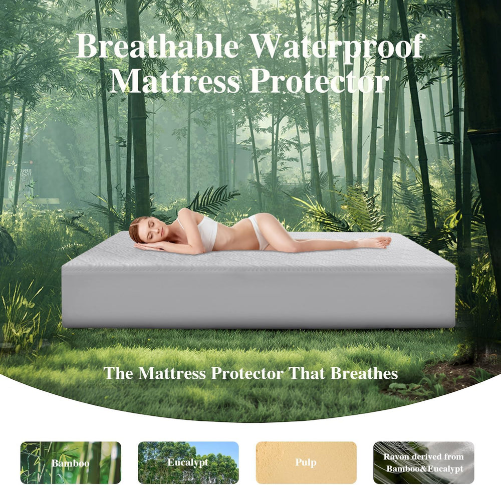 Softhour TwinXL Waterproof Mattress Protector,3D Cooling Mattress Protector