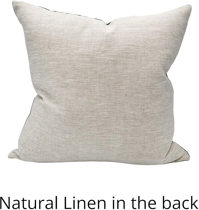 Designer Floral Print on Off White Linen Pillow Cover, Boho Décor Pillow - Image 9