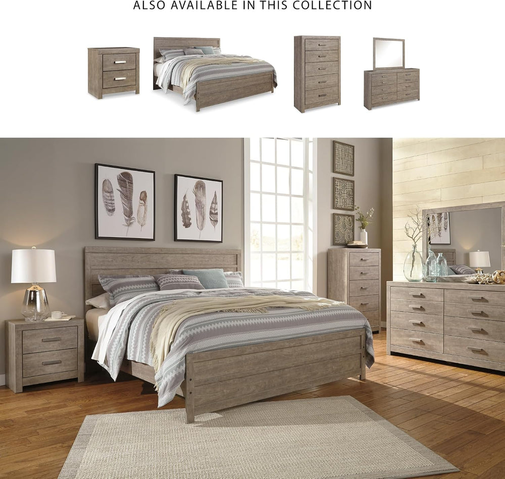 Signature Design by Ashley Culverbach Scandinavian 6 Drawer Dresser, Weathere...