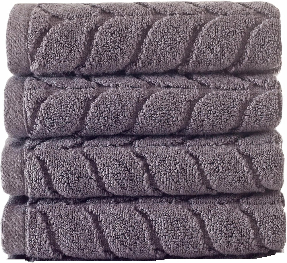 BAGNO MILANO Turkish Cotton Bath Towels, Hand Towels - Soft Plush Jacquard Co...