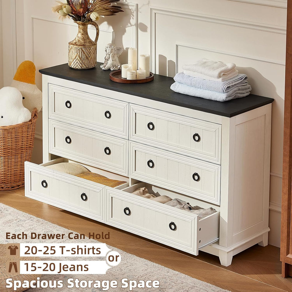 Joaxswe Farmhouse Dresser and Nightstand Sets 3 Piece, Blue