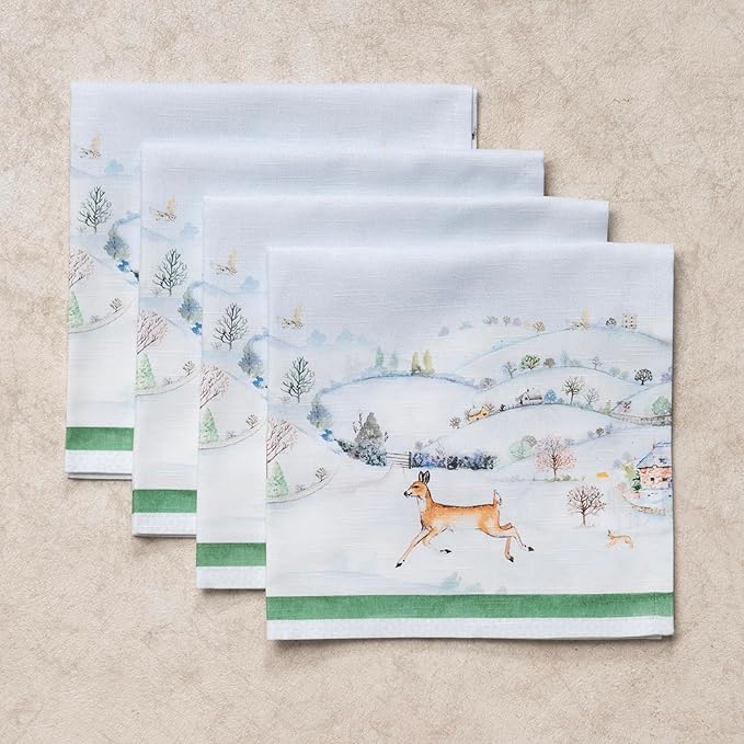 Maison d' Hermine Cloth Napkins Set of 4 100% Cotton - Image 9
