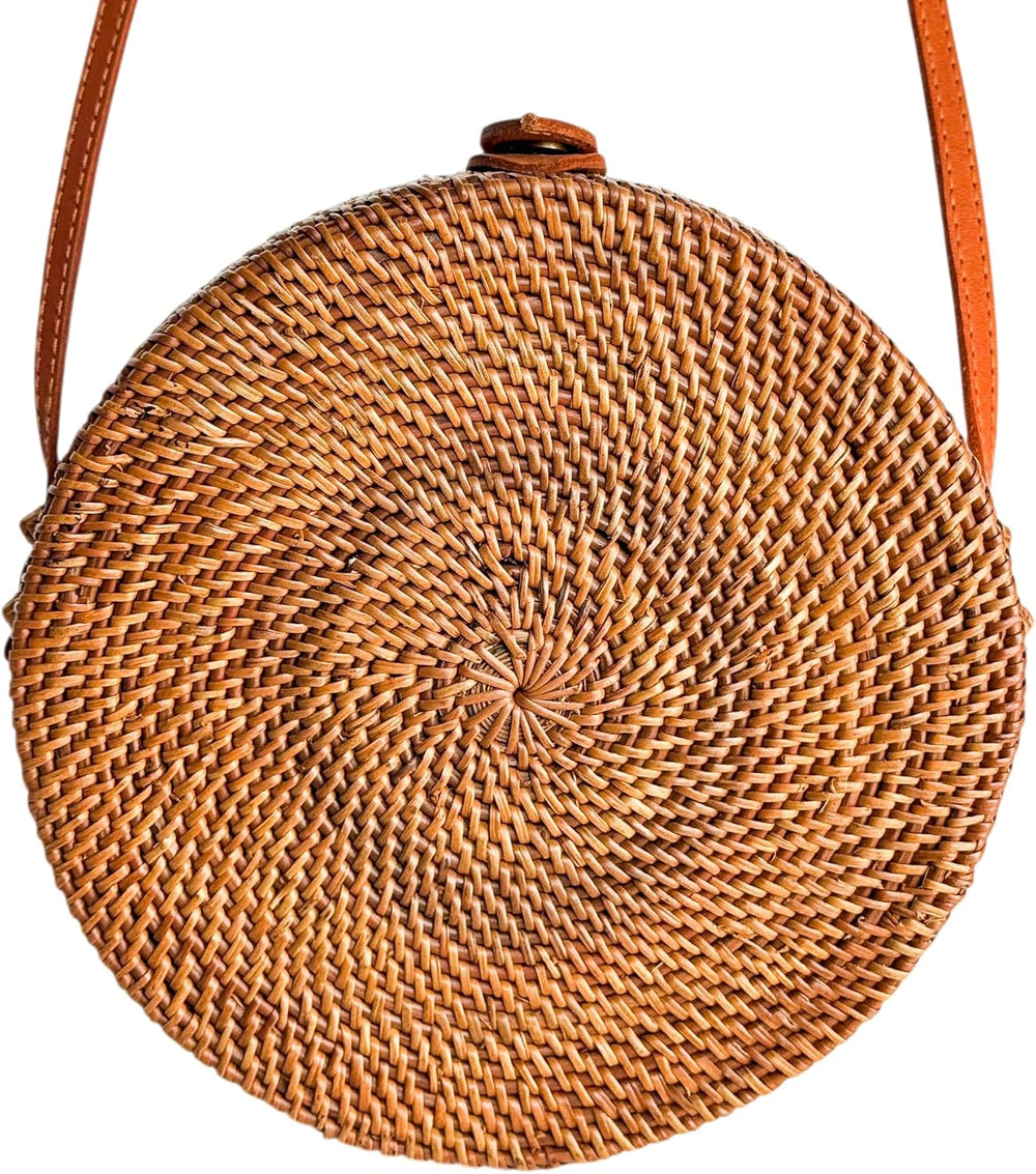 Utama Rattan Bag - Handmade Crossbody Wicker Woven Purse