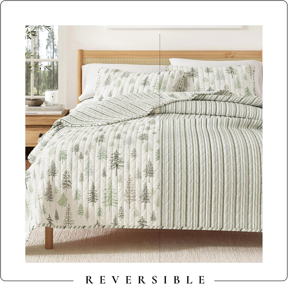 Great Bay Home Lodge Quilt Set - 3-Piece Full/Queen Size Rustic Bedding Set -...