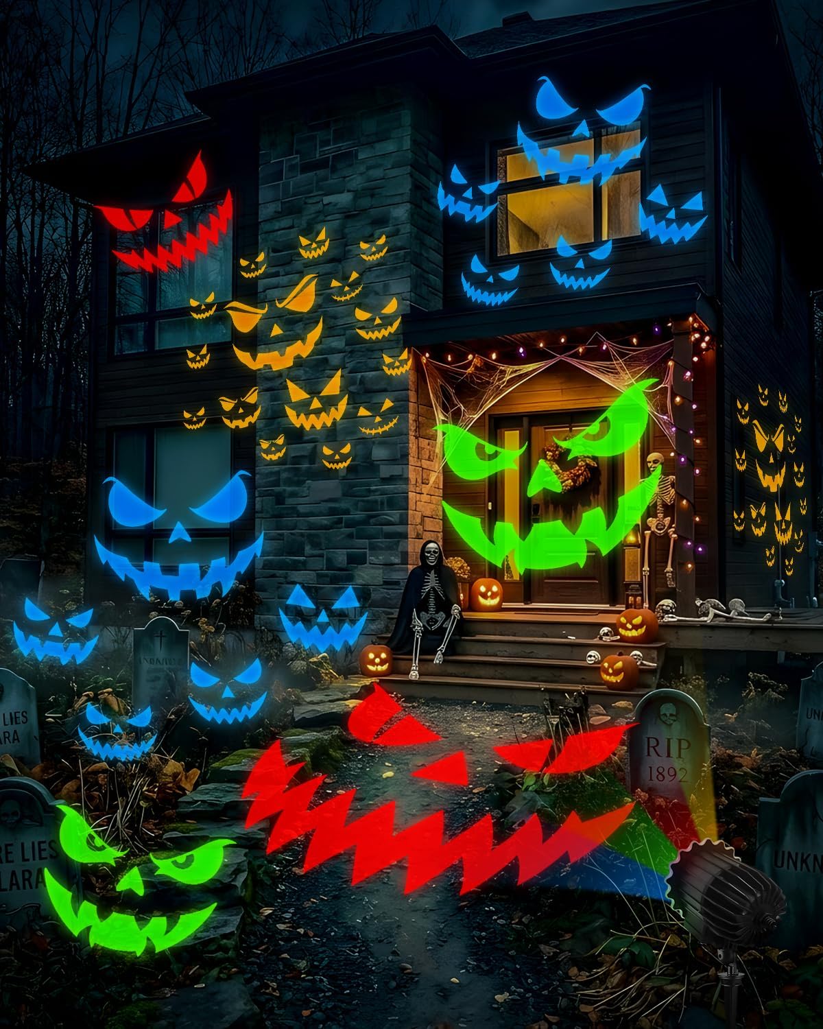 Ultra Bright Halloween Projector Lights Outdoor, Moving Eye Projection