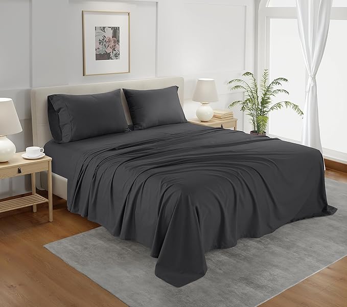 100% Cotton Sheets King Size Sheets Set - Image 8