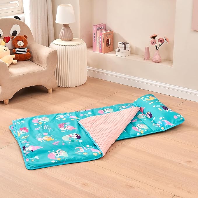 beeweed Toddler Nap Mat, Rollup Design Kid Sleeping Mat - Image 7