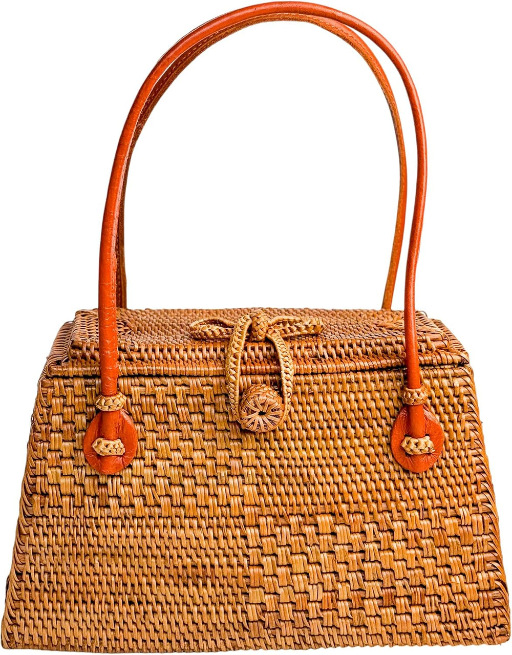 Utama Rattan Bag - Handmade Crossbody Wicker Woven Purse