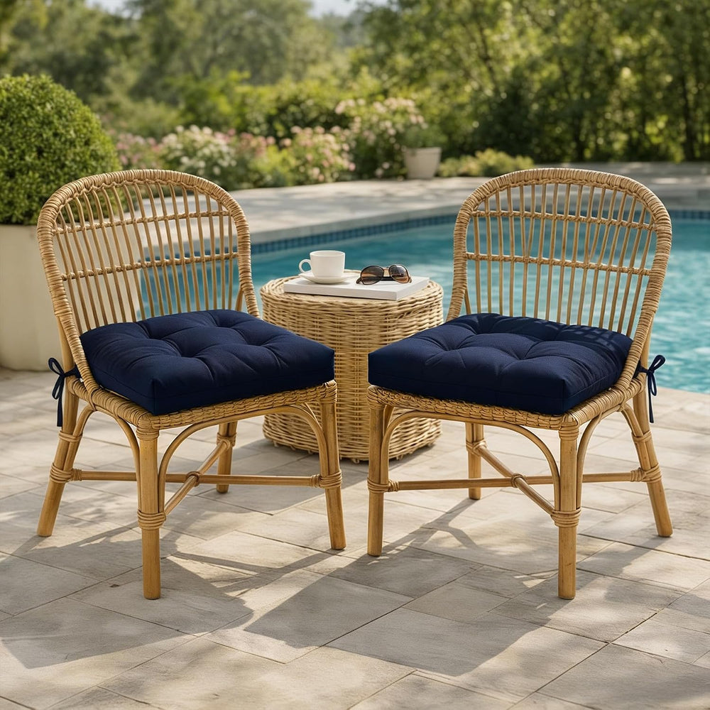 IASEAHK Outdoor Chair Cushions Set of 2, 19" x 19" x 5", Water...
