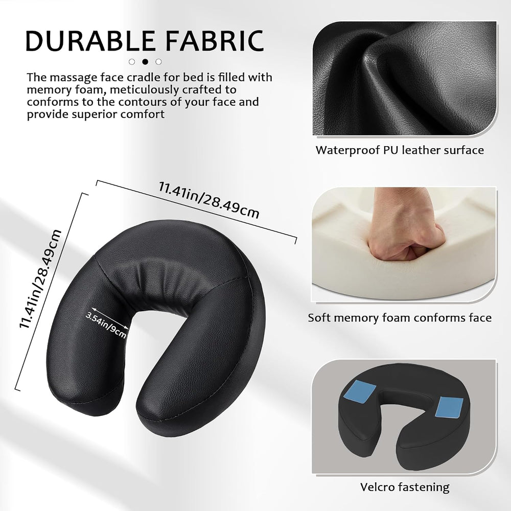 Massage headrest for Bed,Massage Table Face Cradle for Bed(Basic Set)