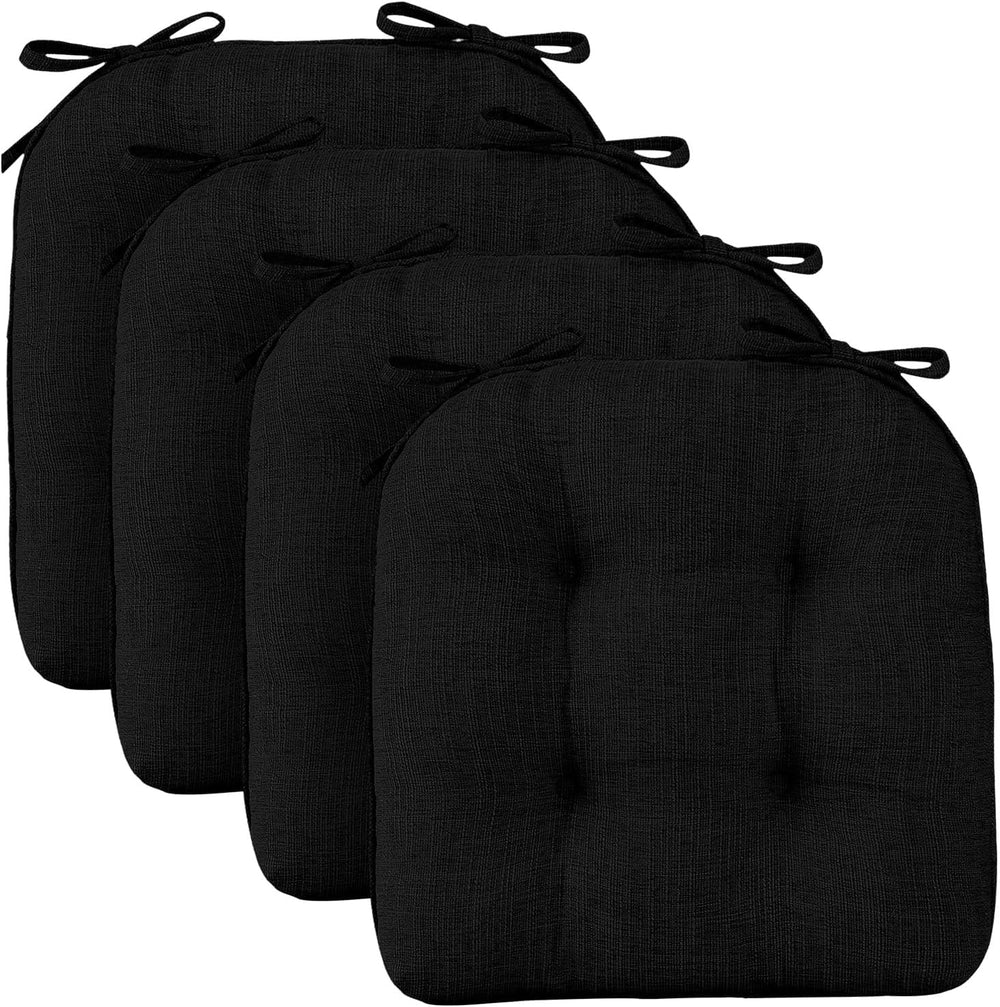Wellsin Chair Cushions for Dining Chairs, Non-Slip Kitchen Chair Pads with Ti...