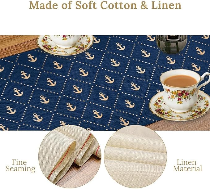 Nautical Anchor Table Runner - Image 8