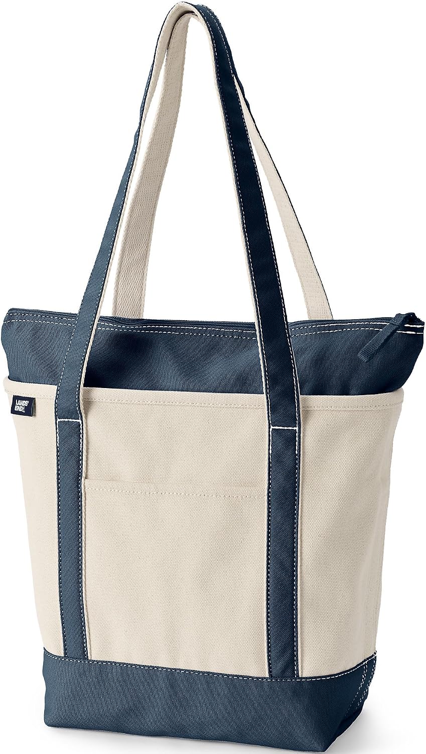 Lands' End Zip Canvas Tote