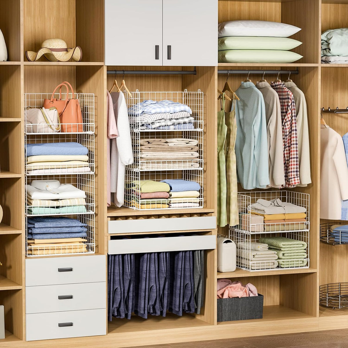 yociyoga 6-tier stackable closet organizers and storage shelves, view 9