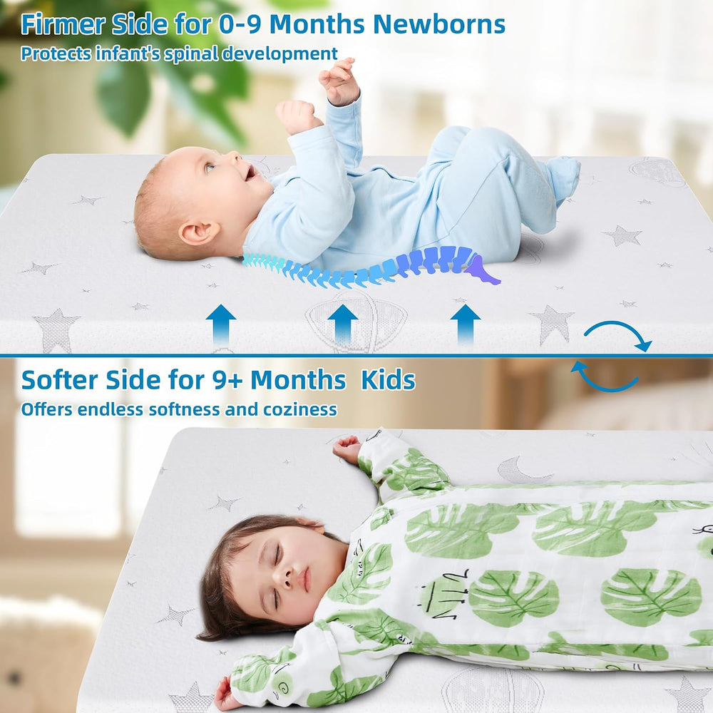 Pack and Play Mattress Pad 38"x26"x1.5", Breathable Hypoallerg...
