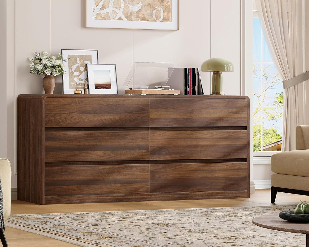 TEENFON 55" Dresser for Bedroom with 6 Drawers, Dressers & Chests of...