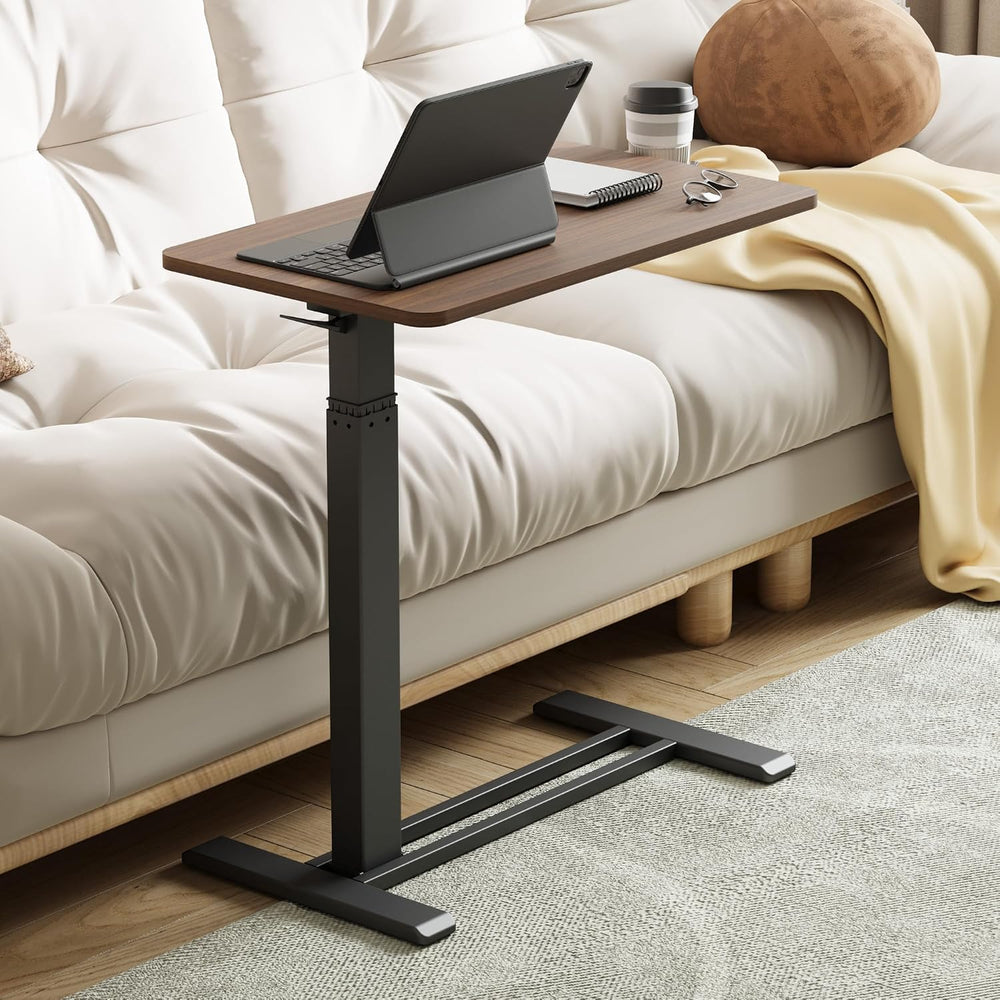 28'' Medical Overbed Bedside Table with Wheels,Rolling Table