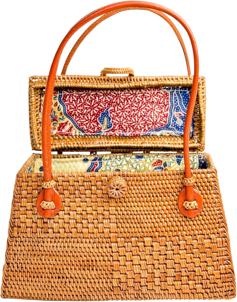 Utama Rattan Bag - Handmade Crossbody Wicker Woven Purse