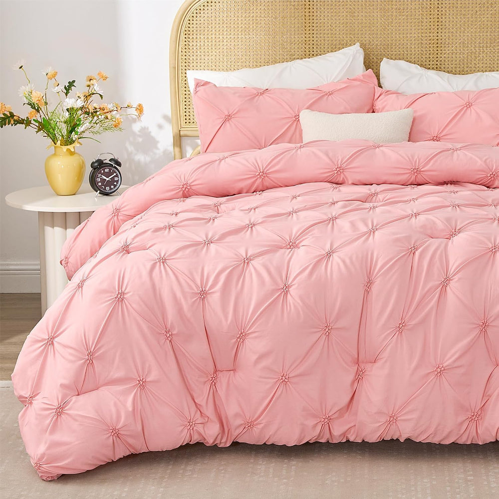 BEDELITE Pink Queen Comforter Set,Fluffy & Soft Comforter