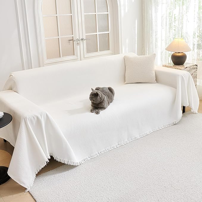 MYSKY HOME Sofa Covers for 2 Cushion Couch L Shaped Couch Cover Washable Couch - Image 9