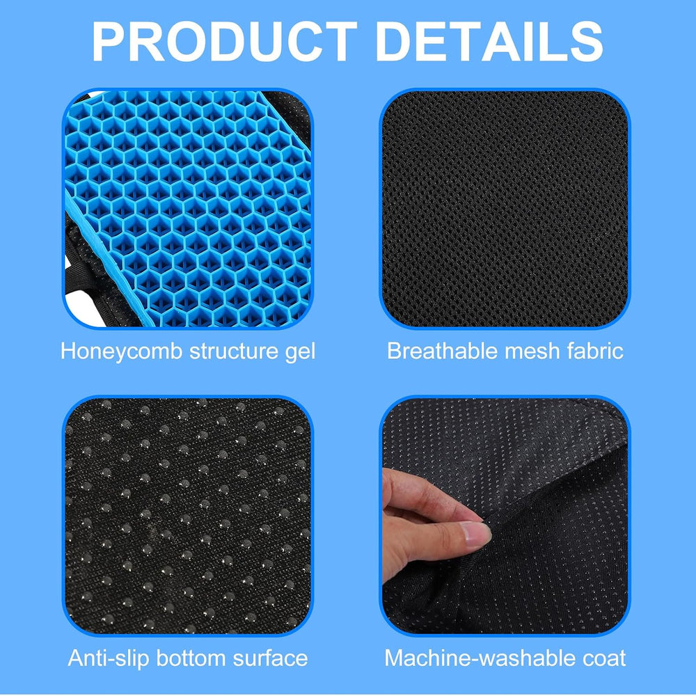 Gel Airplane Seat Cushion,Foldable Travel Seat Cushion,Portable Comfort