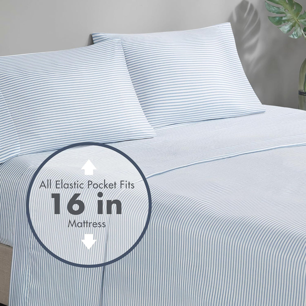 Madison Park Essentials Jaxon Bed in a Bag Comforter Set with Sheet, Printed ...